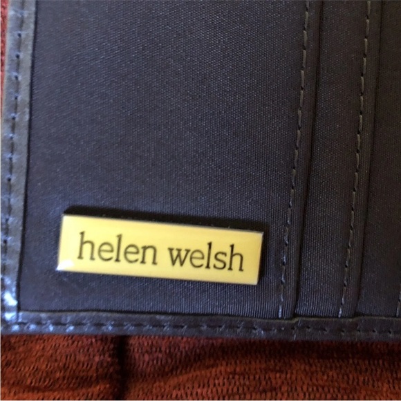 Helen Welsh Wallet Bifold Gray Leather Snap Closure 4"X5" Credit Card ID Slots - Picture 11 of 16